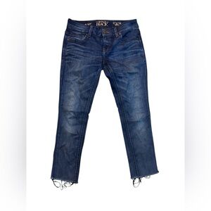 Buckle Black A.No. 69 Skinny Jeans – Size 27x34 Dark Wash Raw Hem